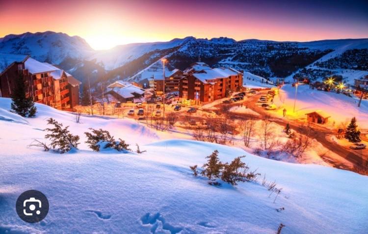 Sunny Studio 25 M2 Mountain View Balcony In Alpe D Huez District Eclose Alpe d'Huez Exterior foto